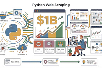 do python developer , web scraping, and automation scraping