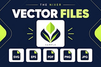 vector trace and convert your logo or image to svg eps and PDF