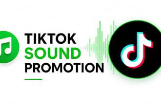 tiktok sound promotion, create 800 viral tiktok post using your tiktok music