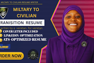 write an ats optimized military to civilian resume