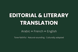 translate your literary and editorial texts