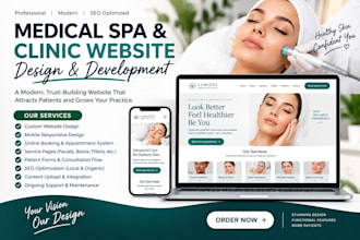 design a professional medical spa and clinic website