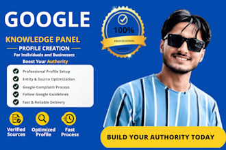 create google knowledge panel for person