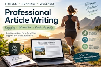 write engaging fitness, running and wellness content
