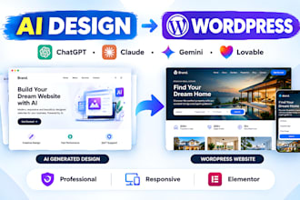 convert your ai website design to wordpress