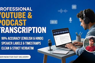 transcribe youtube videos podcasts and audio interviews accurately