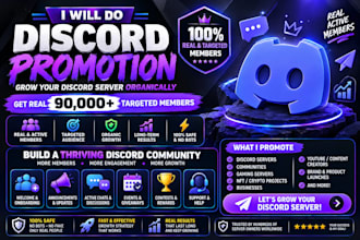 discord promotion, discord server growth to get real and targeted member