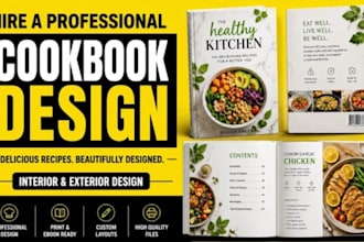 do canva cookbook book design kdp cookbook formatting KDP cookbook cover design