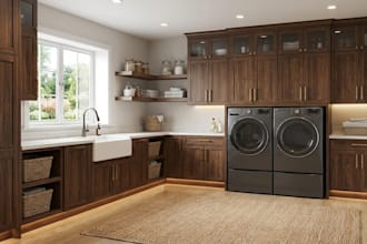 do 3d laundry interior, mudroom, cabinet, bathroom design, vanity with 3d model