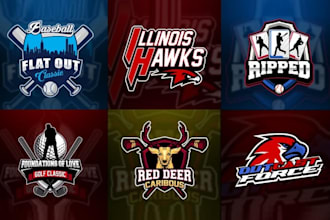 do baseball team jersey or sports club logo design