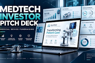 design medtech investor pitch decks for medical device fundraising