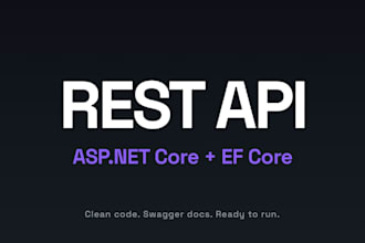 build a rest api in aspnet core with entity framework