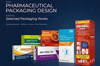 design professional pharmaceutical packaging and medicine box design