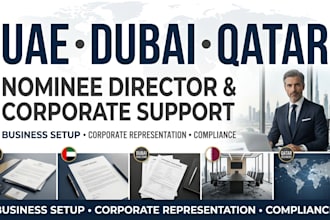 provide uae dubai qatar nominee director, shareholder and company support
