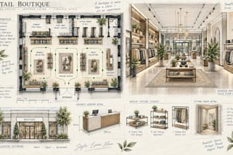 design retail store layout and floor plan