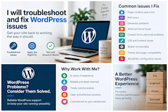 troubleshoot and fix wordpress issues