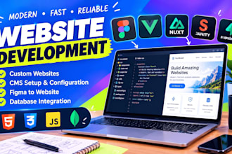 do modern website using vue js and nuxt