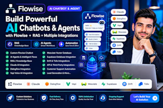 build ai chatbot flowise dialogflow vapi claude ai weaviate supabase drift tidio