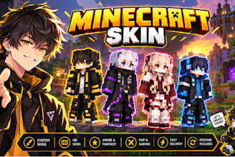 create a custom minecraft skin, character and HD minecraft avatar