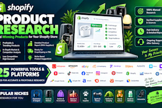 product research on winning product dropshipping product shopify dropshipping