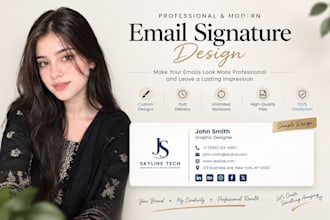 design a professional email signature