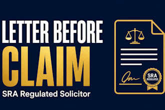 draft a robust UK letter before claim for your dispute