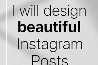 create instagram design for brand and business