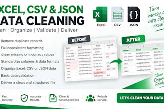 clean and validate excel CSV product data for ecommerce