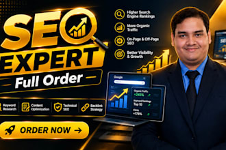 do complete monthly SEO service for top google ranking