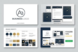 design a business logo, branding kit and brand identity