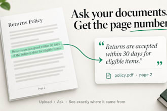 build an ai chatbot that answers from your own documents
