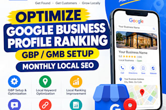 optimize google business profile ranking monthly local seo gmb gbp setup