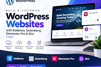 build elementor pro wordpress websites with kadence gutenberg and divi