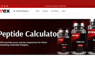 peptide vial label supplement label and product packaging design
