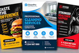 do business flyer design for professional marketing and promotional material ads