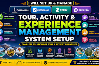 setup fareharbor checkfront rezdy peek pro tour activity management