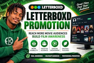 watch and promote your film on letterboxd to boost visibility and engagement