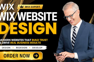 create wix website, wix website redesign wix website development