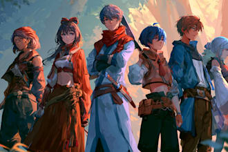 create custom anime avatars and cartoon characters