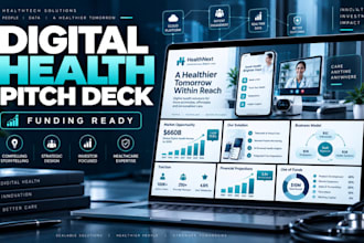 create digital health startup pitch decks for funding opportunities