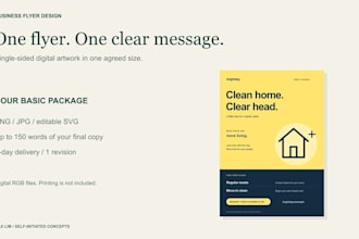 design a clear digital business flyer or event poster