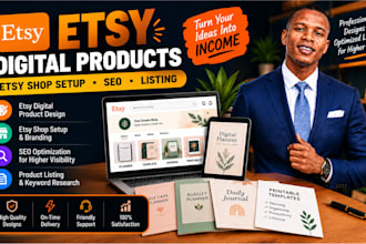 design etsy digital products etsy shop seo etsy store setup for digital product