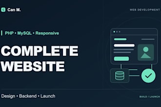 build a complete business website with design backend and deployment