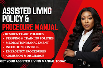 write an assisted living policy and procedure manual for licensing