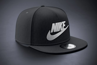 create custom 3d cap design, realistic hat mockup and 3d cap rendering