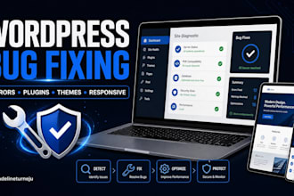 develop responsive wordpress website bugfix installation theme plugin fix error