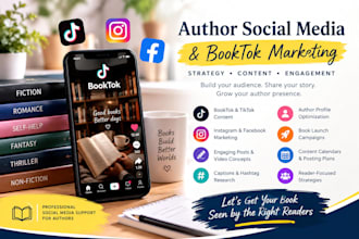author social media booktok marketing and book promotion campaign