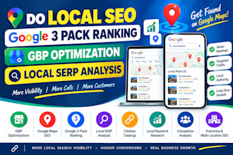 do local SEO google 3 pack ranking gbp optimization  local serp analysis