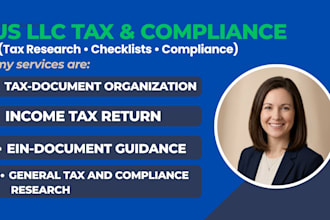 assist with US llc tax requirements and compliance documentation