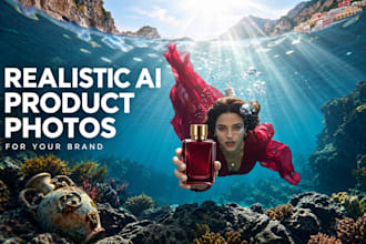 create realistic ai product photos for brand